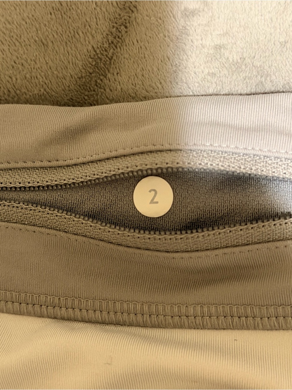 lululemon athletica Light Gray Floral Athletic Shorts with Cream Accents - Picture 3 of 3